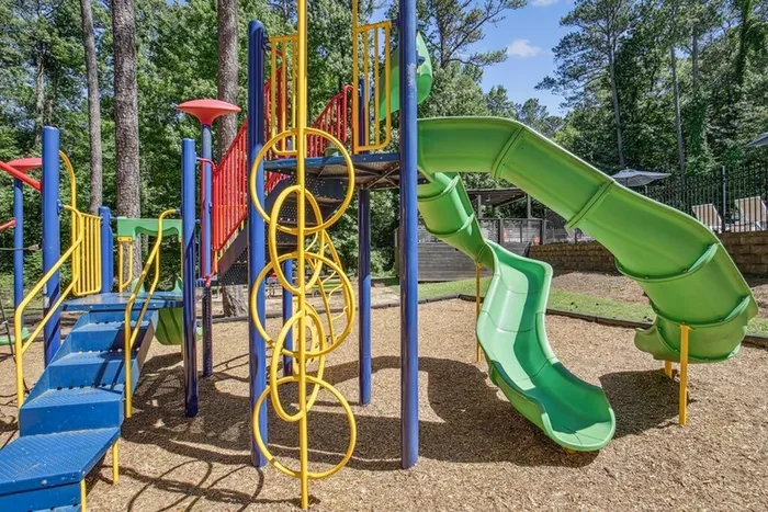 Play ground surrounded by trees