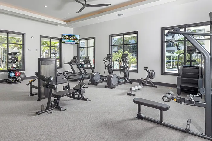 gym with equiment