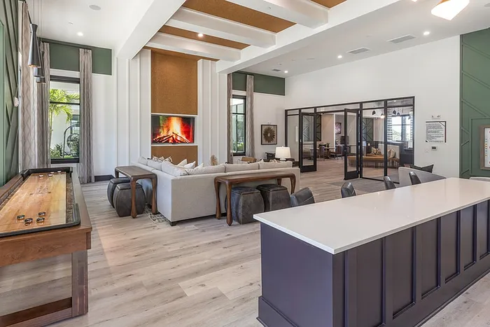 Clubroom with chairs and tv