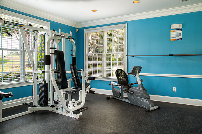 Bright and modern fitness center featuring state-of-the-art exercise equipment, perfect for a healthy lifestyle.