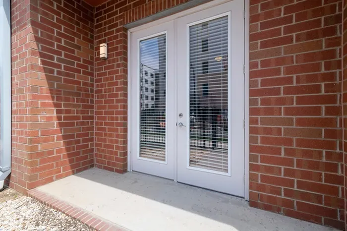 White, French doors at Bullhouse.