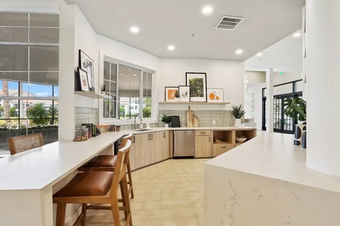 Spacious community kitchen at Tortuga Bay at Waterford Lakes.