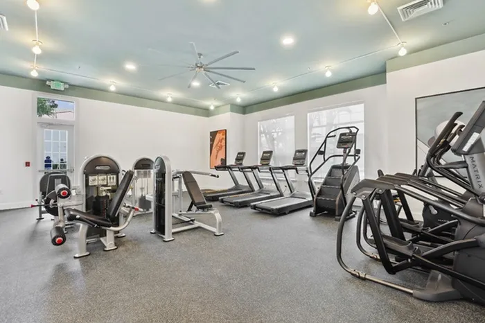 Fully-equipped fitness center at Tortuga Bay at Waterford Lakes.