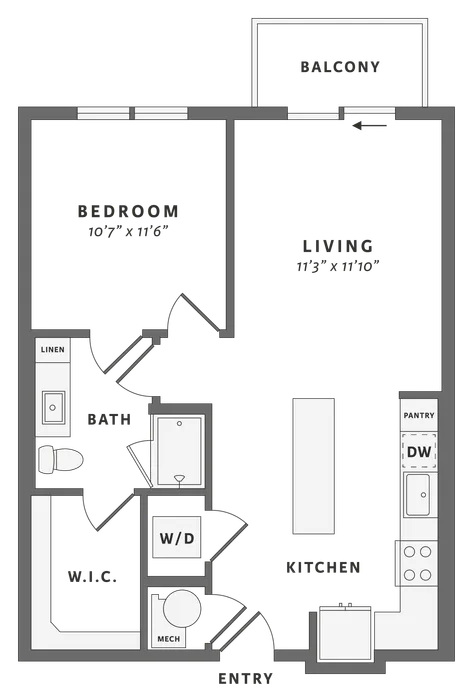 One bedroom