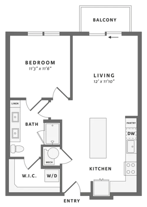 One bedroom