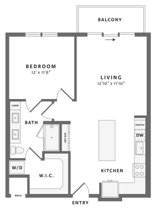 One bedroom