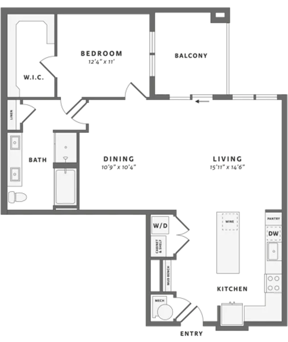 One bedroom