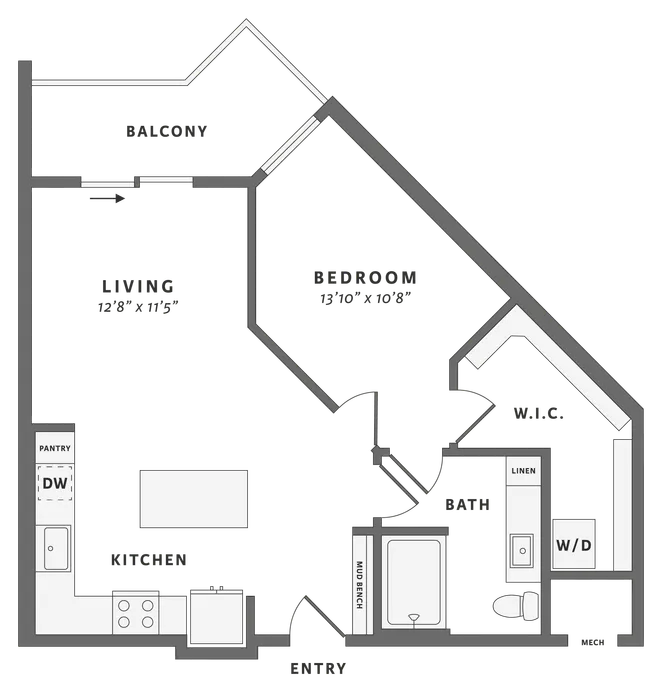 One bedroom