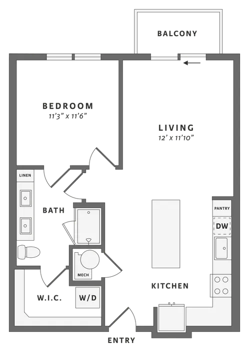 One bedroom