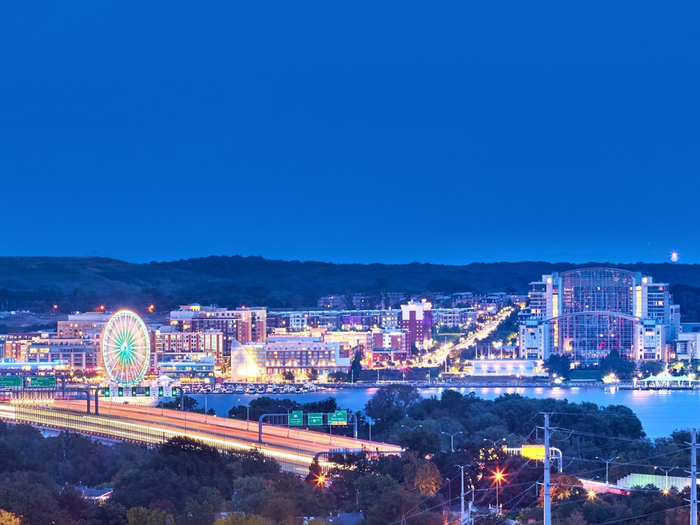 National Harbor at Night from Carlyle Place | Luxury Apartments Alexandria VA | Carlyle Place