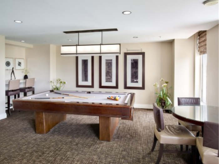 Club Room With Billiards | Carlyle Place | Luxury Alexandria VA Apartments