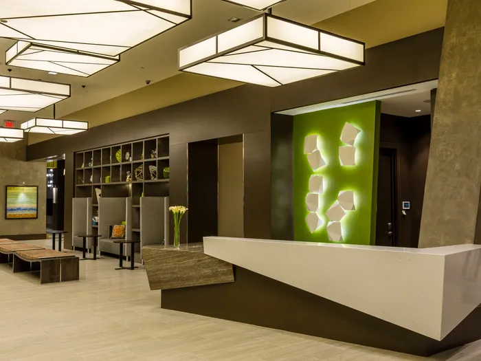 Contemporary Lobby | Apartments Homes for rent in Alexandria, VA | Parc Meridian at Eisenhower Station