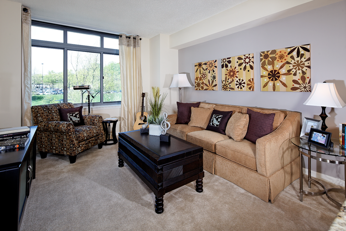 Elegant Living Area | Luxury Apartments In Bethesda MD | Meridian at Grosvenor Station