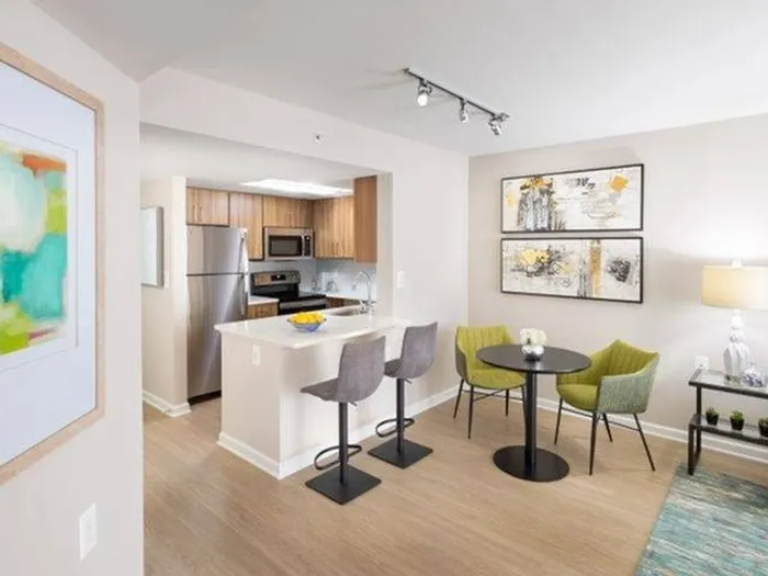 Image of Newly Renovated With Quartz Counter Tops, Wood-Style Flooring and Stainless Steel Appliances | Meridian at Gallery Place | Luxury Washington DC Apartments