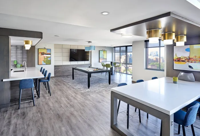 Newly Renovated Clubroom | Meridian at Courthouse Commons | Arlington , VA Apartments