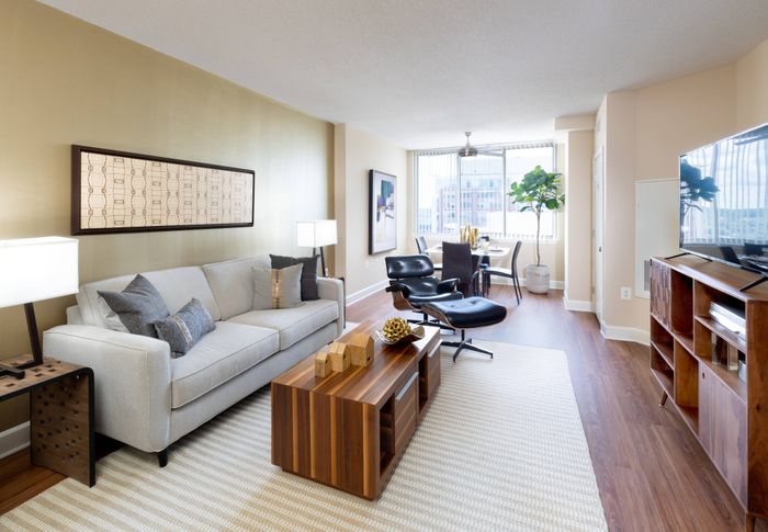 Open Living Dining Area | Meridian at Eisenhower Station | Alexandria VA Apartments