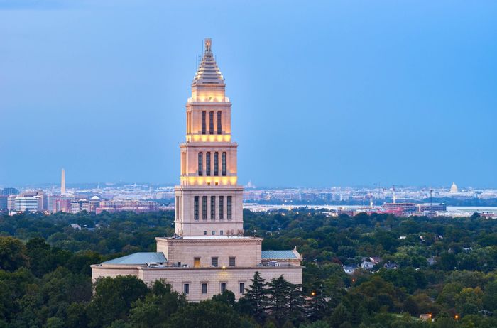 Twilight Masonic Temple and DC View | Luxury Alexandria VA Apartments | Meridian at Eisenhower Station