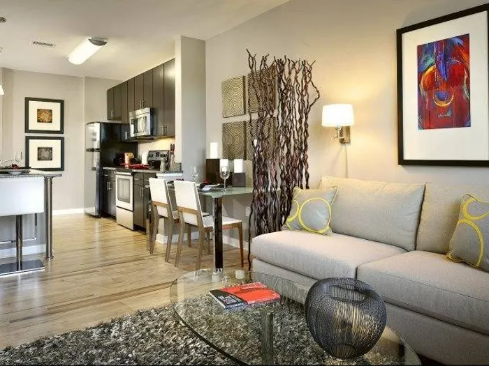 Open Floor Plans With Wood-Style Flooring in Kitchen Area | Apartments in Washington DC | 360H Apartments