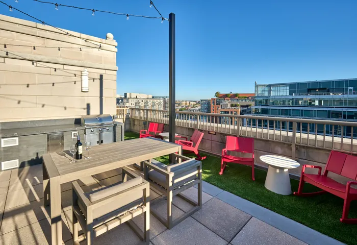 Newly Renovated Rooftop Deck with Fire Pits and BBQ Areas