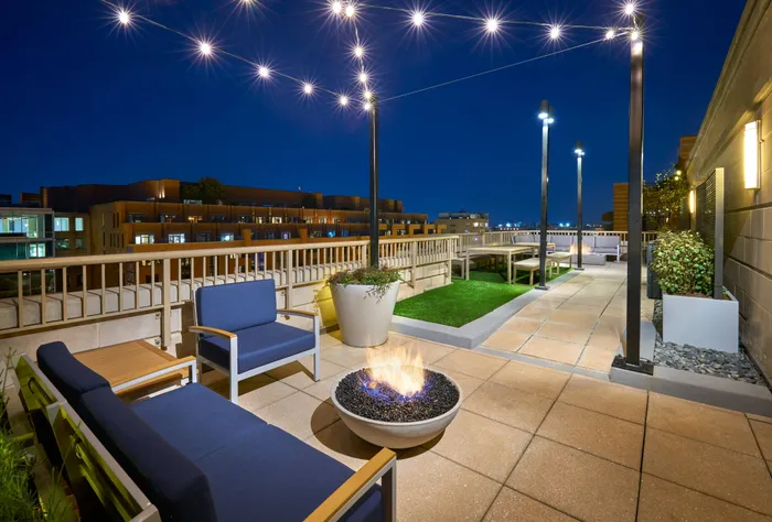 Newly Renovated Rooftop Deck with Fire Pits and BBQ Areas