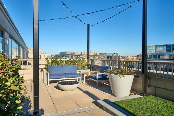 Newly Renovated Rooftop Deck with Fire Pits and BBQ Areas