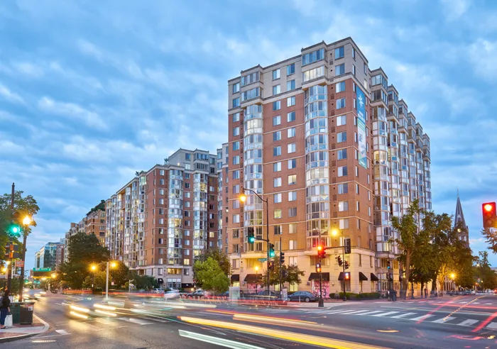 Twilight Image of Meridian at Gallery Place | Washington DC Apartments