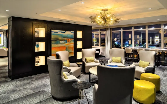 Wi-Fi Enabled Rooftop Club Room With Amazing Views | Meridian at Braddock Station | Luxury Alexandria VA Apartments