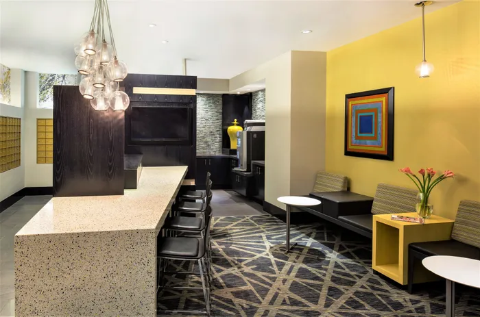 Hospitality Lounge With Wi-Fi | Meridian at Braddock Station | Luxury Alexandria VA Apartments