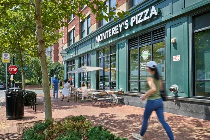 Enjoy Local Favorite Monterey's Pizza | Meridian at Braddock Station | Luxury Alexandria VA Apartments