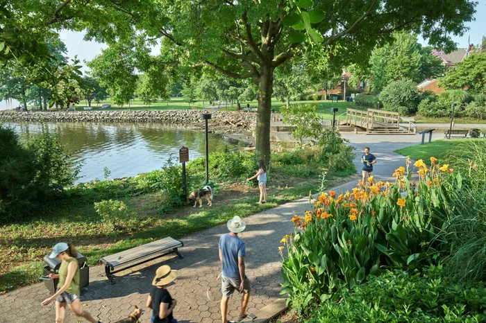 Take Advantage of Miles of Waterfront Trails and Parks | Meridian at Braddock Station | Luxury Alexandria VA Apartments