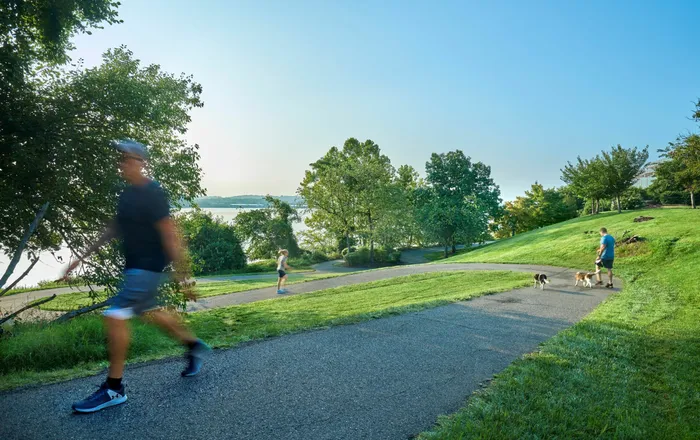 Take Advantage of Miles of Waterfront Trails and Parks | Meridian at Braddock Station | Luxury Alexandria VA Apartments