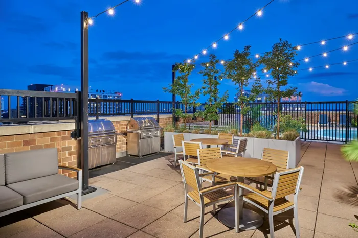 Newly Renovated Rooftop Lounge With BBQ Area | Meridian at Ballston Commons |