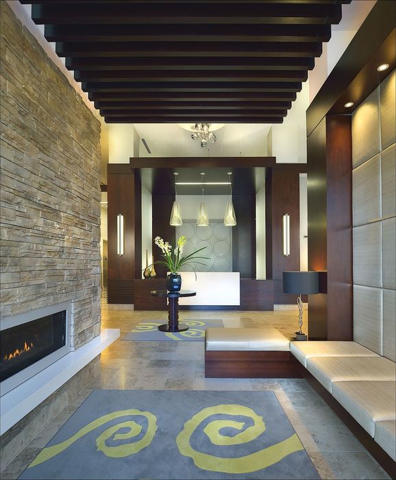 Contemporary Lobby With 24 Hour Concierge Desk | 360 H Street | Washington DC Apartments | H Street Apartments