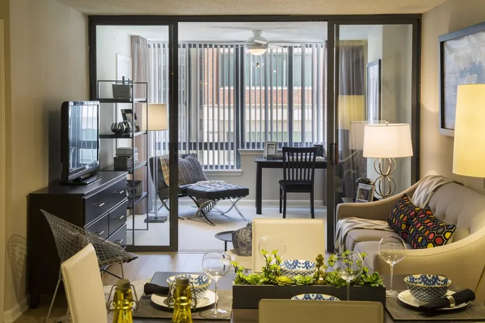 Enjoy the Bonus Space of One of Our Sunrooms Which Make the Perfect Work From Home Spots | Meridian at Courthouse Commons | Luxury Arlington VA Apartments