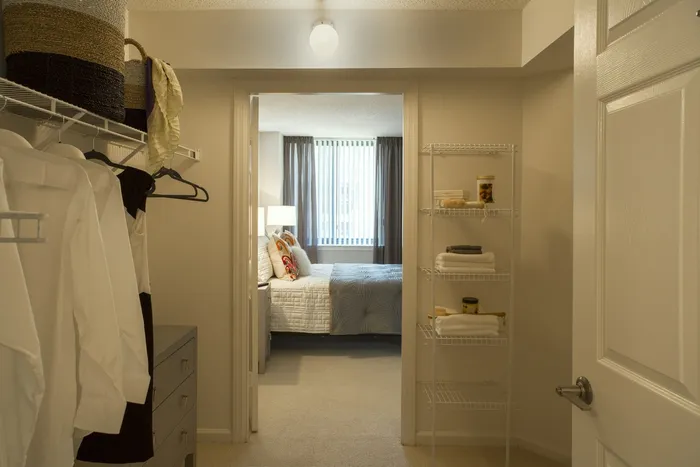 Spacious Bedrooms With Great Closet Space | Meridian at  Courthouse Commons | Luxury Arlington VA Apartments