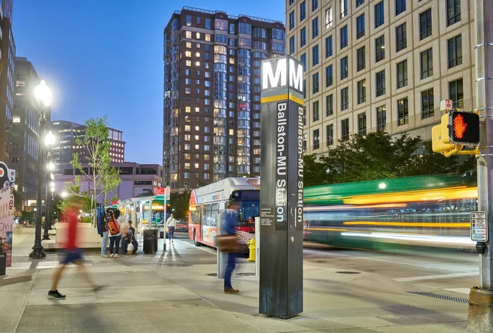 Moments From the Ballston-MU Metro Station | Meridian at Ballston Commons | Luxury Arlington VA Apartments