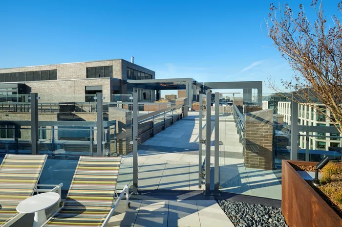 Rooftop Bridge Connecting Phase I & Phase II | Meridian on First | Navy Yard Apartments | Luxury Washington DC Apartments