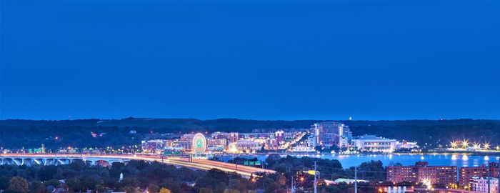 National Harbor at Night | Carlyle Place | Luxury Alexandria VA Apartments