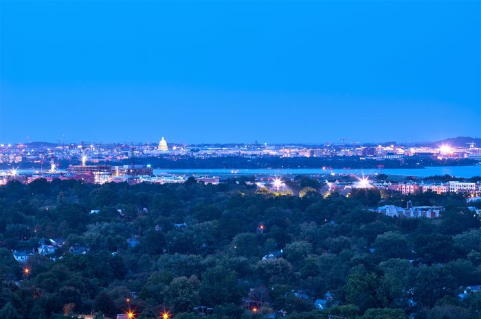 DC View Nighttime | Carlyle Place Apartments | Luxury Alexandria VA Apartments