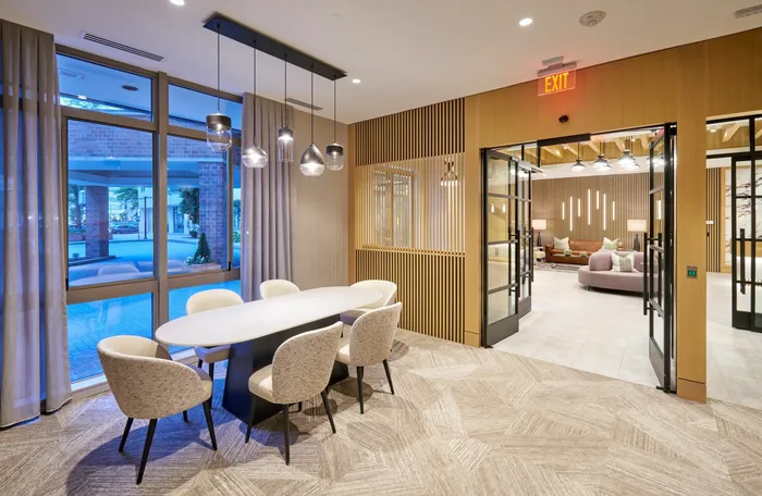 New Co-Work Space Available to Residents After Leasing Office Business Hours Until Midnight | Meridian at Ballston Commons | Luxury Arlington VA Apartments