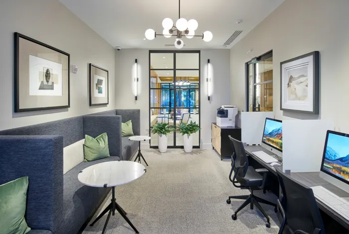 Newly Renovated Cyber Lounge | Meridian at Ballston Commons | Luxury Arlington VA Apartments