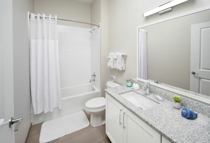 Contemporary Bathroom | Robinson at One University | Affordable Fairfax VA Apartments