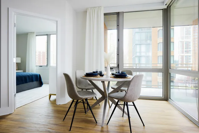 2B-5 Floor Plan Dining Area- Apartment 512 | Meridian 2250 at Eisenhower Station | Luxury Alexandria VA Apartments