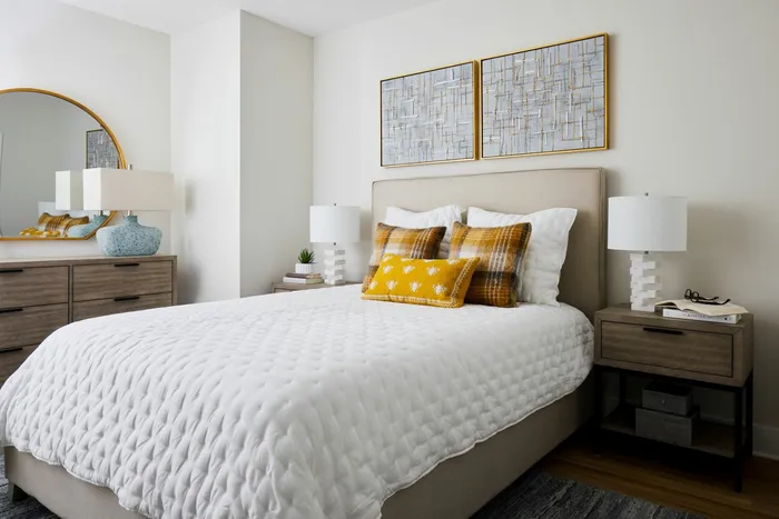 2B-5 Floor Plan Primary Bedroom- Apartment 512 | Meridian 2250 at Eisenhower Station | Luxury Alexandria VA Apartments