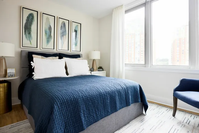2B-5 Floor Plan Secondary Bedroom- Apartment 512 | Meridian 2250 at Eisenhower Station | Luxury Alexandria VA Apartments