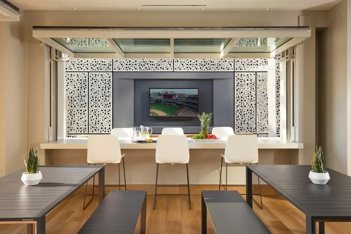 Indoor/Outdoor Pavilion | Meridian 2250 at Eisenhower Station | Luxury Alexandria VA Apartments