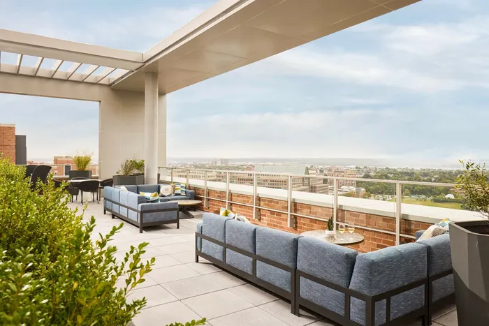 24th Floor Terrace | Meridian 2250 at Eisenhower Station | Luxury Alexandria VA Apartments