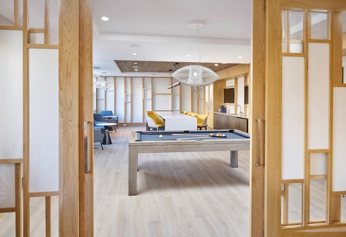 Club Room With Billiards | Belmont at One University | Affordable Senior Apartments | Affordable Fairfax VA Apartments