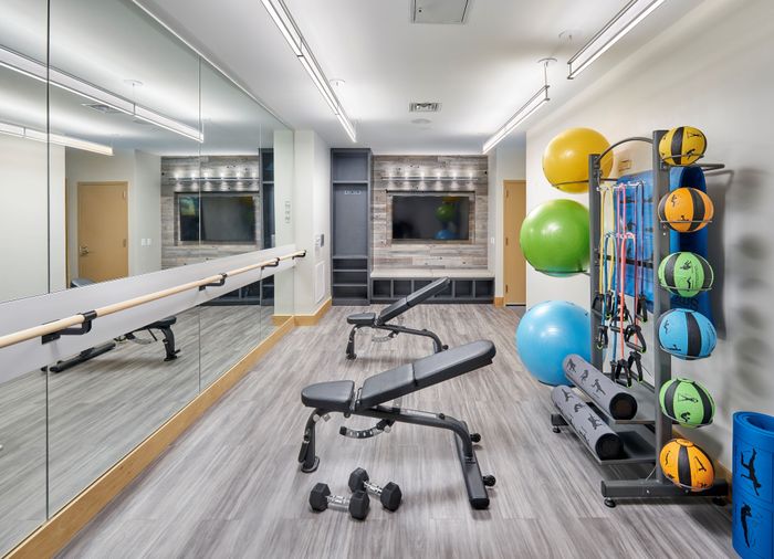 Community Building Workout Studio | Belmont at One University | Affordable Senior Apartments | Affordable Fairfax VA Apartments