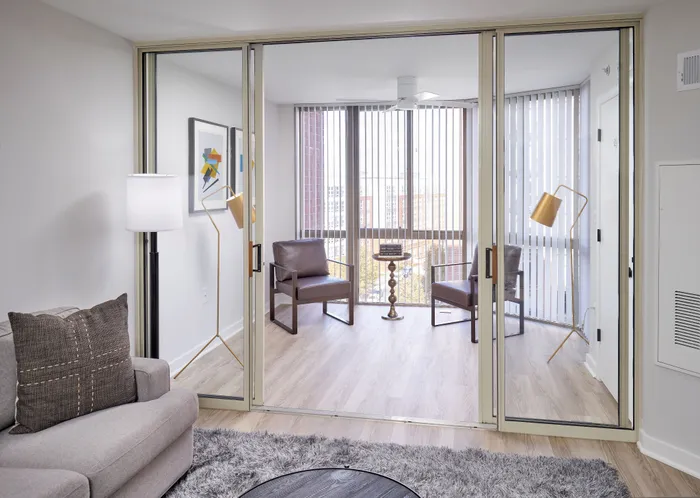 Newly Renovated Phase II Apartment Sunroom | Meridian at Braddock Station | Alexandria VA Apartments